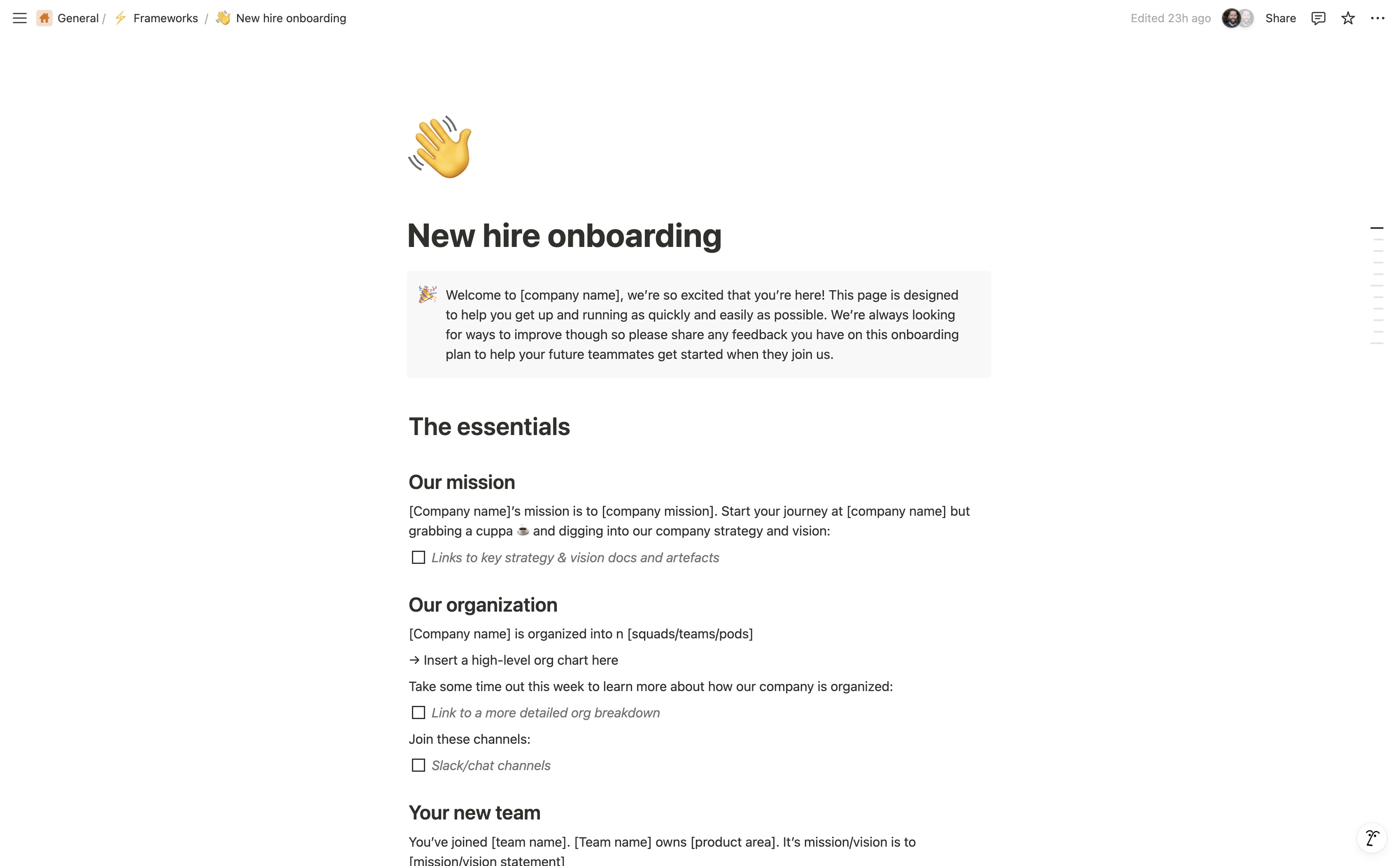 Onboarding new designers